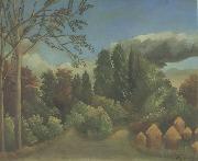 Henri Rousseau The Haystacks Sweden oil painting artist